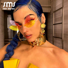 Load image into Gallery viewer, Rimless Sunglasses Women Vintage Dragonfly Steampunk Sunglasses Men Frameless Gradient Clear Lens Glasses Shades Oculos