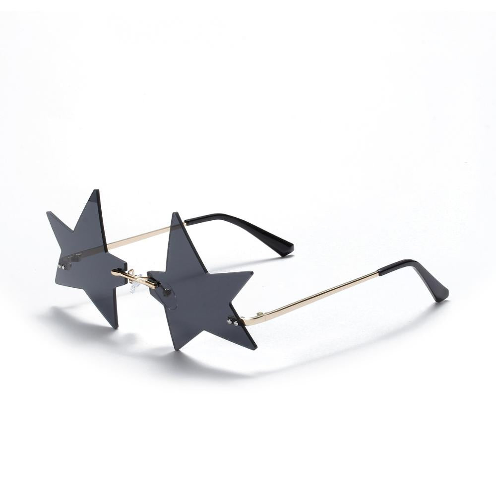 Rimless Sunglasses Women Vintage Steampunk Sunglasses Men Frameless Gradient Clear Lens Glasses 2023 Retro Eyeglasses