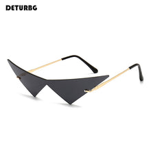 Load image into Gallery viewer, Fashion Rimless Triangle Sunglasses Catwalk Women's Luxury Funny Sun Glasses Shades for Women UV400 2022 Brand Designer SG040