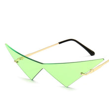 Load image into Gallery viewer, Fashion Rimless Triangle Sunglasses Catwalk Women's Luxury Funny Sun Glasses Shades for Women UV400 2022 Brand Designer SG040