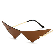 Load image into Gallery viewer, Fashion Rimless Triangle Sunglasses Catwalk Women's Luxury Funny Sun Glasses Shades for Women UV400 2022 Brand Designer SG040