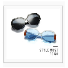 Load image into Gallery viewer, Rivet Square Sunglasses Women 2023 Personality Oversized Mirror Glasses Irregular Lens Men UV400 Unique Female Eyewear
