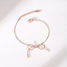 Load image into Gallery viewer, Fashion Rose Gold Color Bracelets For Women Temperament Cute Chain Gold Color Bracelets Bangles Ladies Jewelry Wholesale