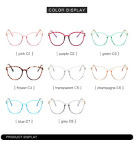 Load image into Gallery viewer, Round Anti Blue Light Glasses Sex Women Metal Frame Glasses European American Style Girl Prescription Eyeglasses