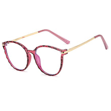 Load image into Gallery viewer, Round Anti Blue Light Glasses Sex Women Metal Frame Glasses European American Style Girl Prescription Eyeglasses