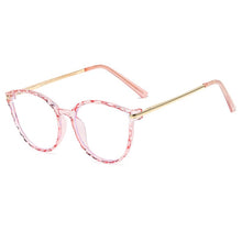 Load image into Gallery viewer, Round Anti Blue Light Glasses Sex Women Metal Frame Glasses European American Style Girl Prescription Eyeglasses