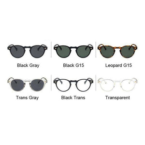 Round Cat Eye Sunglasses Retro Men Brand Design Women Shades Sun Glasses Male Female UV400 Oculos De Sol