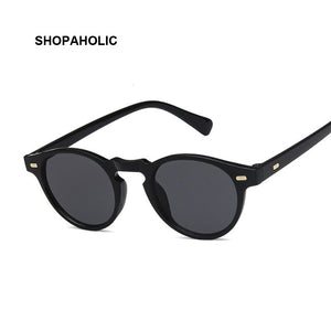Round Cat Eye Sunglasses Retro Men Brand Design Women Shades Sun Glasses Male Female UV400 Oculos De Sol
