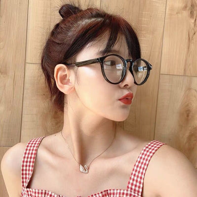 Round Glasses Frame Women Vintage Clear Lens Spectacle Men Optical Computer Eyeglasses Frame Decorative Glasses