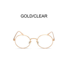 Load image into Gallery viewer, Round  Punk Sunglasses Men  Classic Retro Oval Sunglasses Women  Metal Frame Glasses  UV400 oculos feminino очки
