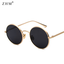 Load image into Gallery viewer, Round  Punk Sunglasses Men  Classic Retro Oval Sunglasses Women  Metal Frame Glasses  UV400 oculos feminino очки