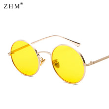 Load image into Gallery viewer, Round  Punk Sunglasses Men  Classic Retro Oval Sunglasses Women  Metal Frame Glasses  UV400 oculos feminino очки