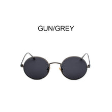 Load image into Gallery viewer, Round  Punk Sunglasses Men  Classic Retro Oval Sunglasses Women  Metal Frame Glasses  UV400 oculos feminino очки