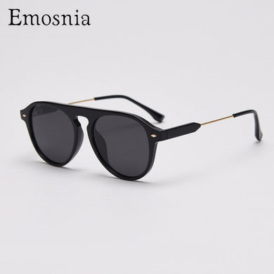 Round Sunglasses Men Clear Tinted Lens Brand Design Party Retro Sun Glasses  Eyewear Oculos De Sol UV400
