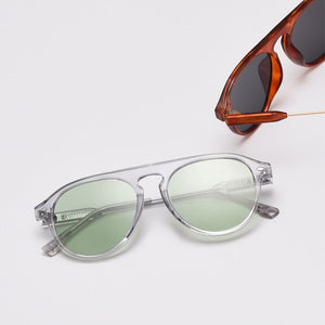 Round Sunglasses Men Clear Tinted Lens Brand Design Party Retro Sun Glasses  Eyewear Oculos De Sol UV400