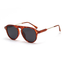 Load image into Gallery viewer, Round Sunglasses Men Clear Tinted Lens Brand Design Party Retro Sun Glasses  Eyewear Oculos De Sol UV400