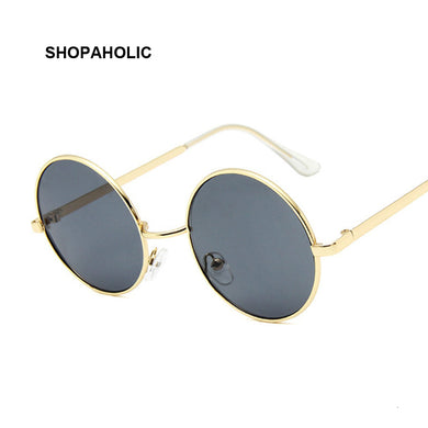 Round Sunglasses Men Women Brand Designer  Metal Sun Glasses Male Female Classic Retro Outdoor Oculos De Sol Gafas