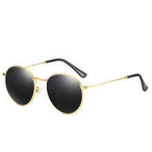 Load image into Gallery viewer, Round Sunglasses Polarized Men Women Retro Steampunk Party Mirror Sunglass  Brand Black Polar Glasses For Driving