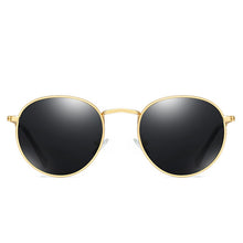 Load image into Gallery viewer, Round Sunglasses Polarized Men Women Retro Steampunk Party Mirror Sunglass  Brand Black Polar Glasses For Driving