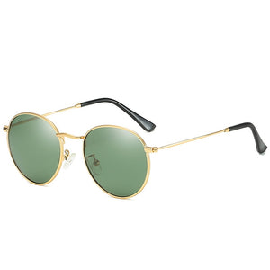 Round Sunglasses Polarized Men Women Retro Steampunk Party Mirror Sunglass  Brand Black Polar Glasses For Driving
