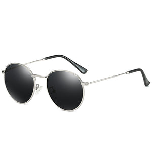Round Sunglasses Polarized Men Women Retro Steampunk Party Mirror Sunglass  Brand Black Polar Glasses For Driving