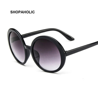 Round Sunglasses Women Brand Designer  Plastic Sun Glasses Female Classic Retro Black Outdoor Oculos De Sol Gafas