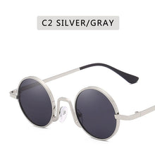Carica l&#39;immagine nel visualizzatore di Gallery, Round Sunglasses Women Brand Designer  Retro Sun Glasses Lens Alloy  female Eyewear Frame Driver Goggles