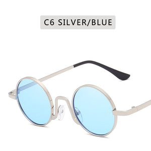 Round Sunglasses Women Brand Designer  Retro Sun Glasses Lens Alloy  female Eyewear Frame Driver Goggles