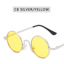 Carica l&#39;immagine nel visualizzatore di Gallery, Round Sunglasses Women Brand Designer  Retro Sun Glasses Lens Alloy  female Eyewear Frame Driver Goggles