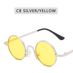 Round Sunglasses Women Brand Designer  Retro Sun Glasses Lens Alloy  female Eyewear Frame Driver Goggles