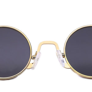 Round Sunglasses Women Brand Designer  Retro Sun Glasses Lens Alloy  female Eyewear Frame Driver Goggles