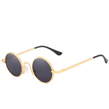 Carica l&#39;immagine nel visualizzatore di Gallery, Round Sunglasses Women Brand Designer  Retro Sun Glasses Lens Alloy  female Eyewear Frame Driver Goggles