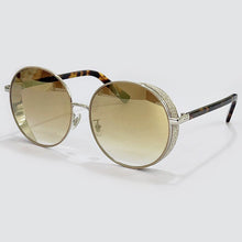 Load image into Gallery viewer, Round Sunglasses Women  Brand Mirror Bling Sun Glasses With Chain For Female UV400