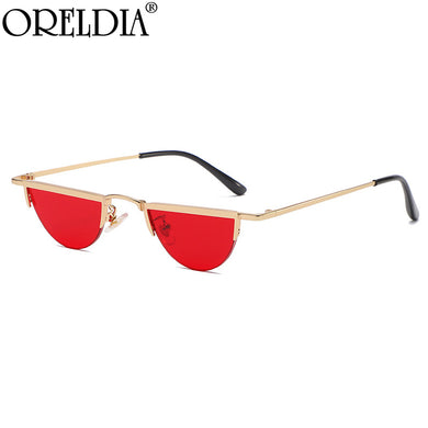 Semicircle Punk Sunglasses 2023 Women Men Half-round Cat Eye Red Sun Glasses Female  Brand Eyeglasses UV400