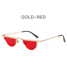 Load image into Gallery viewer, Semicircle Punk Sunglasses 2023 Women Men Half-round Cat Eye Red Sun Glasses Female  Brand Eyeglasses UV400