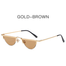 Load image into Gallery viewer, Semicircle Punk Sunglasses 2023 Women Men Half-round Cat Eye Red Sun Glasses Female  Brand Eyeglasses UV400