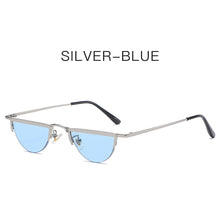 Load image into Gallery viewer, Semicircle Punk Sunglasses 2023 Women Men Half-round Cat Eye Red Sun Glasses Female  Brand Eyeglasses UV400