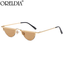 Load image into Gallery viewer, Semicircle Punk Sunglasses 2023 Women Men Half-round Cat Eye Red Sun Glasses Female  Brand Eyeglasses UV400