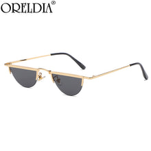 Load image into Gallery viewer, Semicircle Punk Sunglasses 2023 Women Men Half-round Cat Eye Red Sun Glasses Female  Brand Eyeglasses UV400