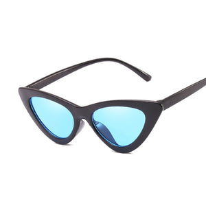 Sexy Vintage Cat Eye Sunglasses Woman Small Black Red Triangle Retro Ladies Sun Glasses Leopard Female Oculos De Sol