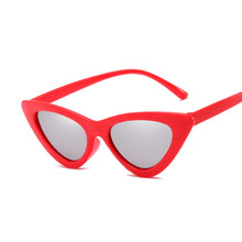 Load image into Gallery viewer, Sexy Vintage Cat Eye Sunglasses Woman Small Black Red Triangle Retro Ladies Sun Glasses Leopard Female Oculos De Sol