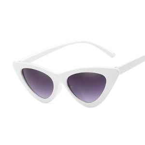 Sexy Vintage Cat Eye Sunglasses Woman Small Black Red Triangle Retro Ladies Sun Glasses Leopard Female Oculos De Sol