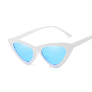 Sexy Vintage Cat Eye Sunglasses Woman Small Black Red Triangle Retro Ladies Sun Glasses Leopard Female Oculos De Sol