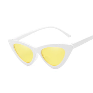 Sexy Vintage Cat Eye Sunglasses Woman Small Black Red Triangle Retro Ladies Sun Glasses Leopard Female Oculos De Sol