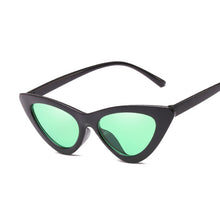 Load image into Gallery viewer, Sexy Vintage Cat Eye Sunglasses Woman Small Black Red Triangle Retro Ladies Sun Glasses Leopard Female Oculos De Sol