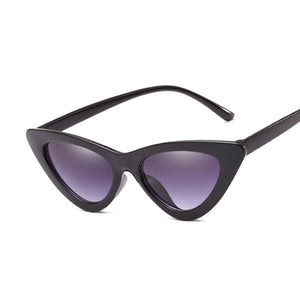 Sexy Vintage Cat Eye Sunglasses Woman Small Black Red Triangle Retro Ladies Sun Glasses Leopard Female Oculos De Sol