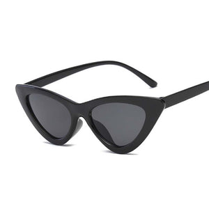 Sexy Vintage Cat Eye Sunglasses Woman Small Black Red Triangle Retro Ladies Sun Glasses Leopard Female Oculos De Sol