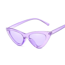 Load image into Gallery viewer, Sexy Vintage Cat Eye Sunglasses Woman Small Black Red Triangle Retro Ladies Sun Glasses Leopard Female Oculos De Sol