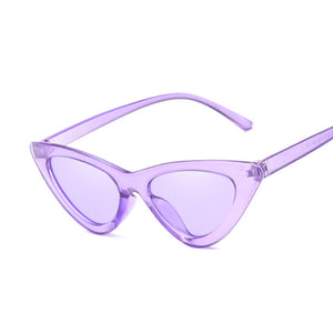 Sexy Vintage Cat Eye Sunglasses Woman Small Black Red Triangle Retro Ladies Sun Glasses Leopard Female Oculos De Sol