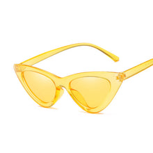 Load image into Gallery viewer, Sexy Vintage Cat Eye Sunglasses Woman Small Black Red Triangle Retro Ladies Sun Glasses Leopard Female Oculos De Sol